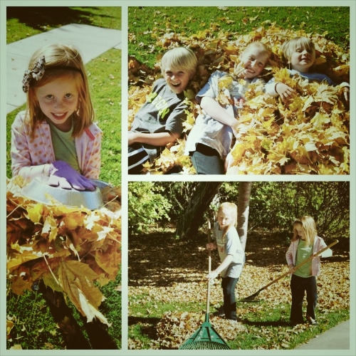 raking leaves collage_Fotor